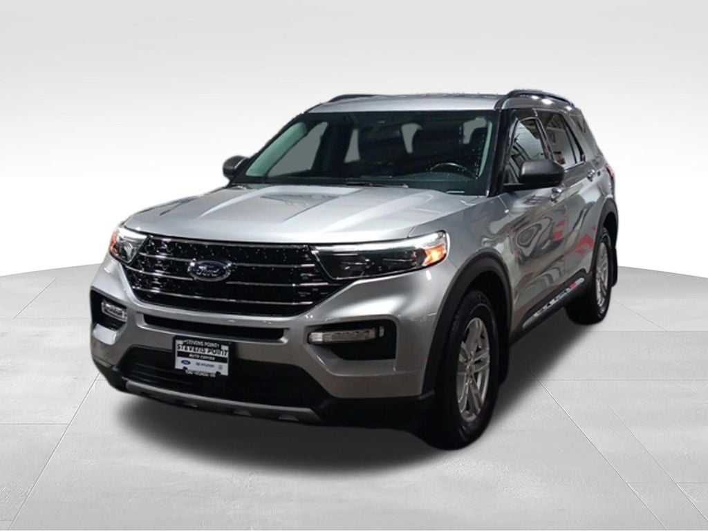 2020 Ford Explorer — rear three-quarter view