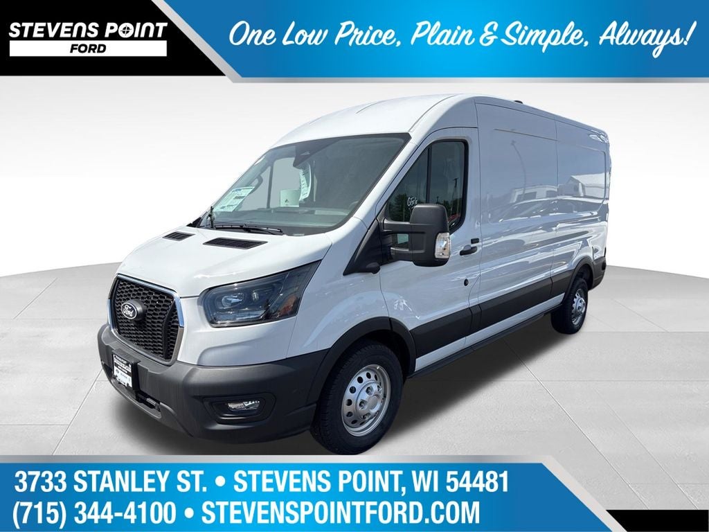 2026 Ford Transit-350 Cargo Van in Oxford White — front three-quarter view
