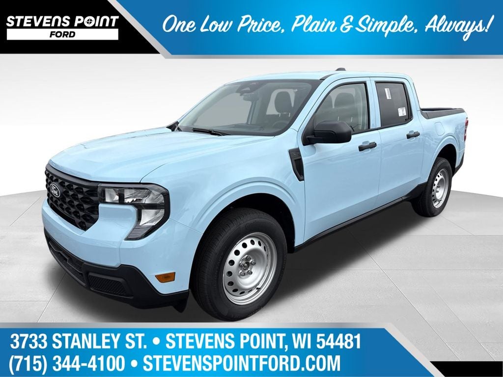 2026 Ford Maverick XL in Light Blue — front three-quarter view